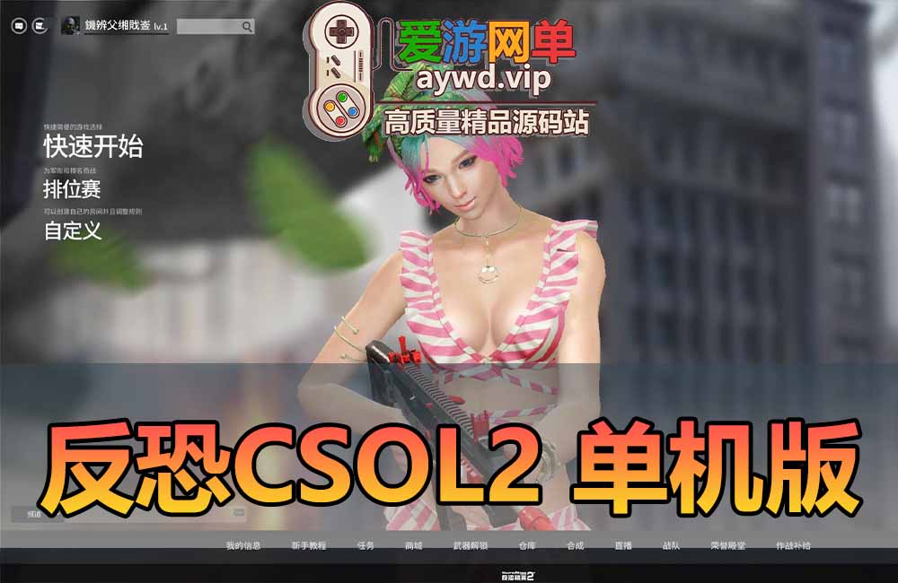 爱游网单亲测更新【反恐精英2CSOL2单机版】支持生化捉迷藏全BOT模式可添加智能机器人免虚拟机全物品解锁一键启动单机版+视频教学缩略图