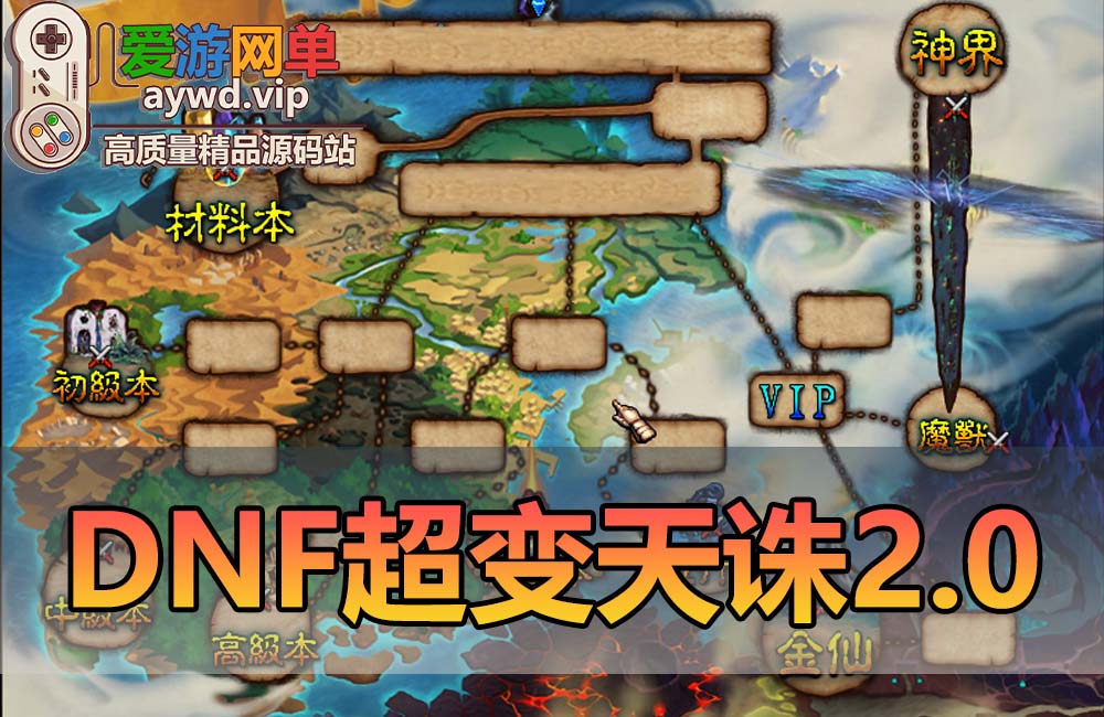 【搬运端游】地下城与勇士DNF95超变天诛2.0虚拟机一键端GM后台缩略图