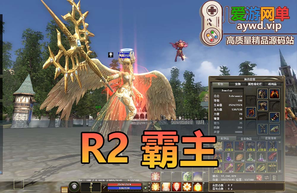 稀有端游【R2霸主】视频安装教程虚拟机一键端金币修改教学韩国角色扮演游戏缩略图